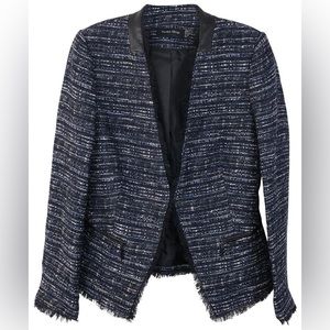 Blue tweed blazer/ jacket.